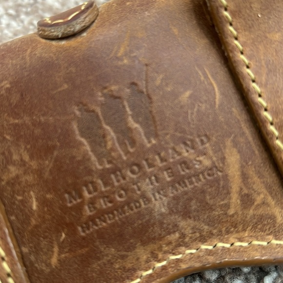 Mulholland Brothers Brown Leather Eyewear Eyeglass Case - Picture 3 of 7